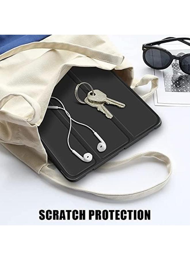 إيروريكس حافظة لجهاز سامسونج جالكسي تاب S8 بلس S7 بلس S7 Fe مقاس 12.4 بوصة رفيعة وخفيفة الوزن مع حامل ثلاثي الطيات وغطاء حماية تلقائي السكون لجهاز سامسونج جالكسي تاب S8 بلس S7 بلس S7 Fe أسود - Image 4