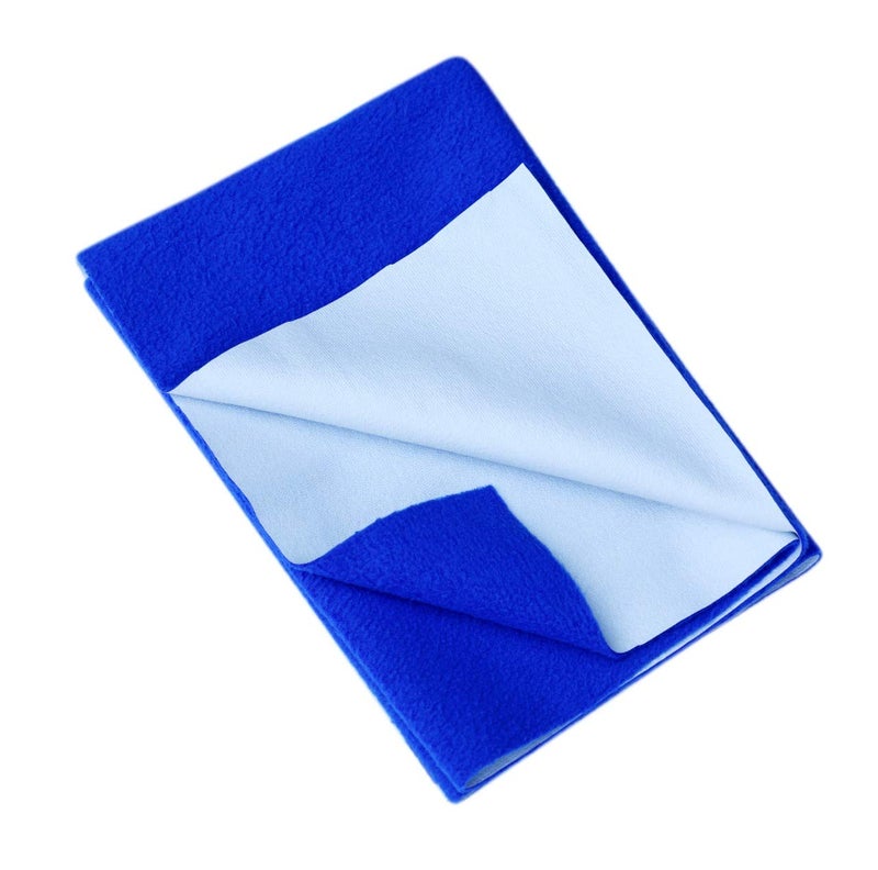 Warmland Premium Extra Absorbent Dry Sheet for Baby 6 Month (Pack of 4) - 1 Year (Pack of 4) (70x70 cm)- Blue - Image 1