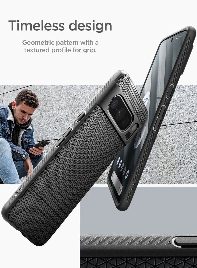 Spigen Liquid Air for Google Pixel 8 PRO Case Cover - Matte Black - Image 3