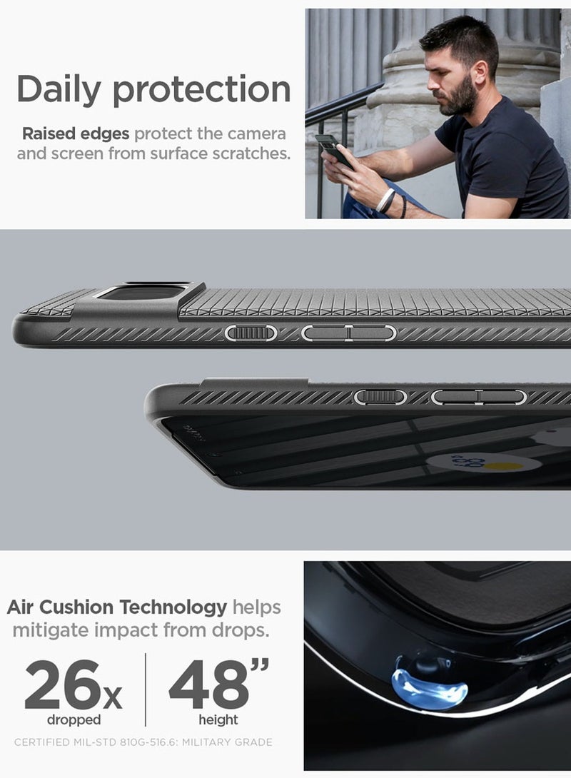 Spigen Liquid Air for Google Pixel 8 PRO Case Cover - Matte Black - Image 4