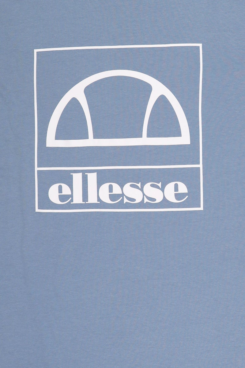Ellesse Men Sportwear Fit Short Sleeve Outdoor T-Shirt, Dusty Blue - Image 5