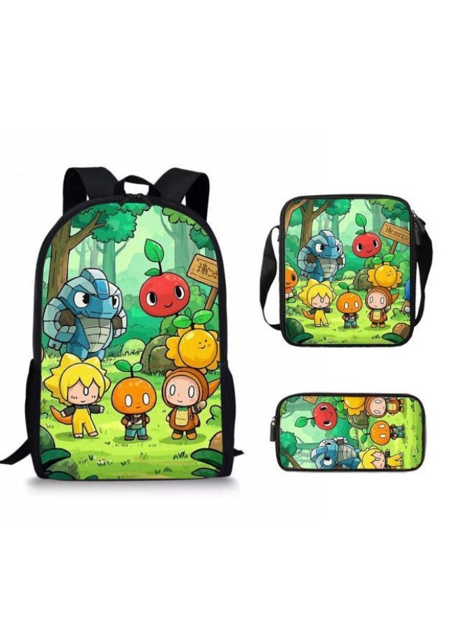 Generic Cartoon style universal three-piece schoolbag - 17  - Image 1