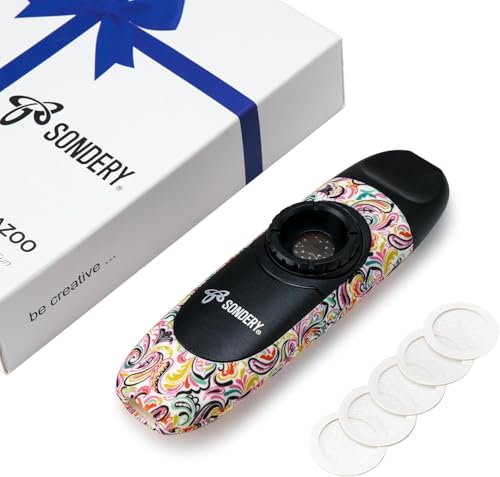 Sondery Professional Kazoo Wind Instrument with 5 Membranes, Lanyard and Pouch - Image 1