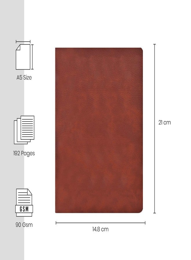 Scholar Prisma Notebook - 192 Pages | 90 GSM Premium Writing Paper | Flexible Binding Notebook with Soft Touch PU Cover | Smooth Finish Journal for Office, Business, College & Daily Writing (Maroon) (A5) - Image 3