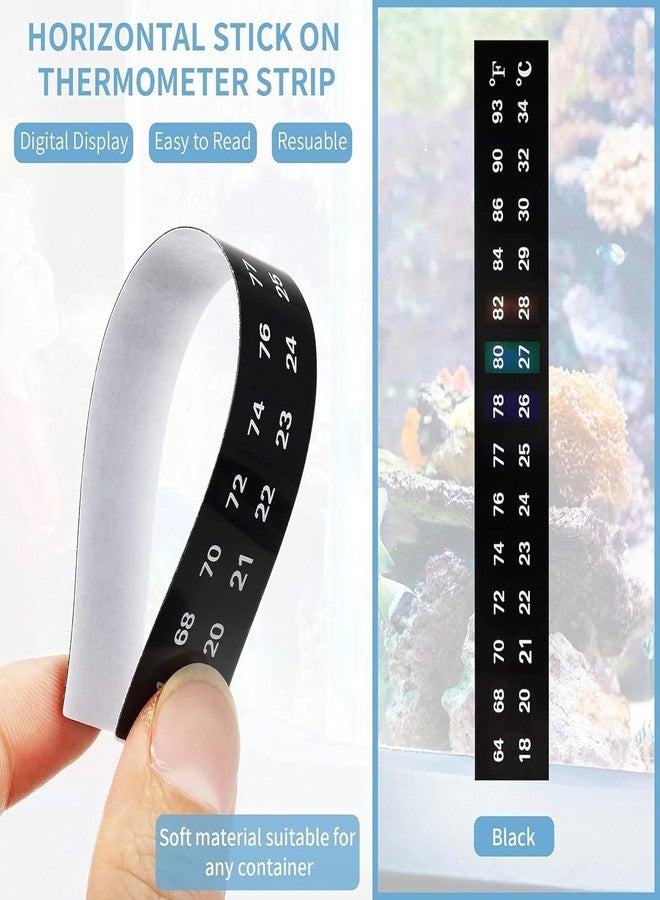 ARK AQUATICS مقياس حرارة لاصق لحوض السمك من شركة ARK AQUATICS (عبوة من 5 قطع) - Image 4