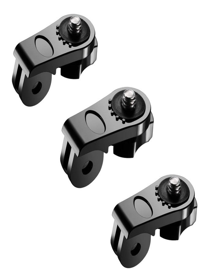 Action Pro Conversion Block Head Connection Camera Mount Adapter, Compatible with GoPro 13/12/11/10/9/8/7/6/5/4/3+/3, SJCAM, Yi, Eken & Other Action Cameras (Pack of 3) - Image 1