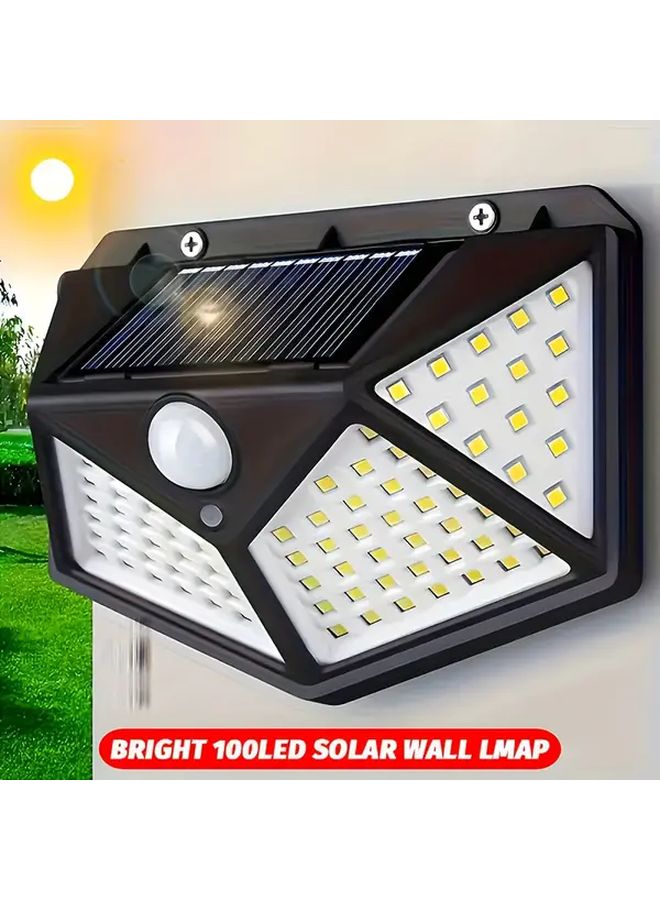 100 LED Solar Motion Sensor Wall Lamp Outdoor Garden Light 3 Modes - Image 4