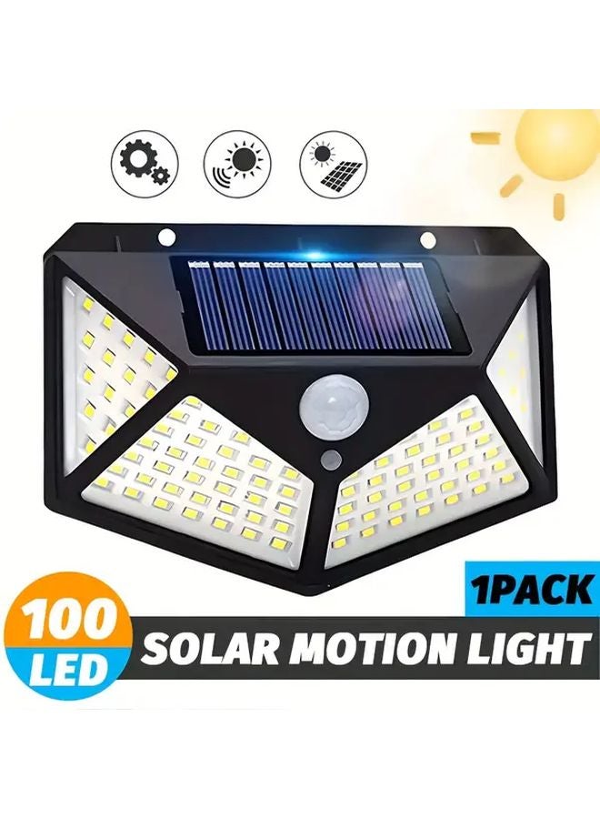 100 LED Solar Motion Sensor Wall Lamp Outdoor Garden Light 3 Modes - Image 3