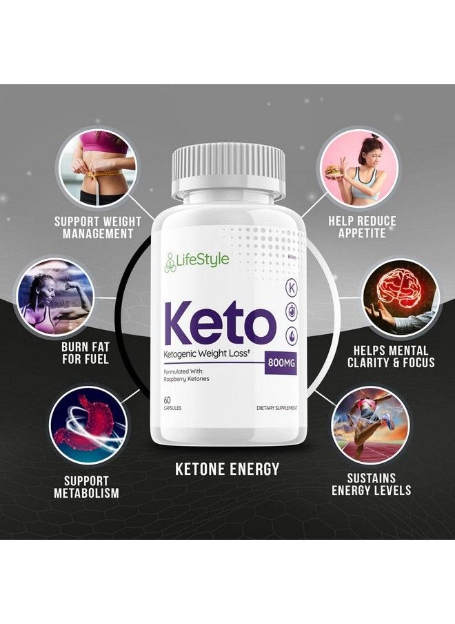 Rillvo - (3 Pack) Lifestyle Keto Pills Life Style Shark Ketogenic Tank (180 Capsules) - Image 1