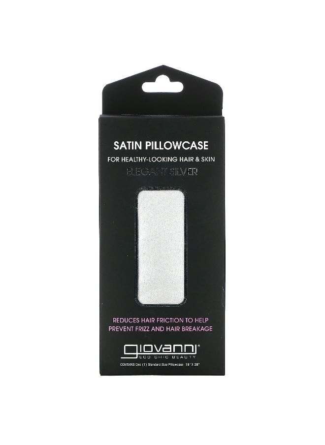 Giovanni Giovanni, Satin Pillowcase, Elegant Silver,  1 Pillowcase  - Image 1