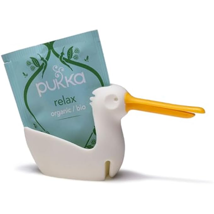 PELEG DESIGN Pelicup Tea Bag Holder  Fun PelicanShaped Tea Bag Holder For Cup WTea Bag Rest Silicone Holder For Tea Bags Mug Tea Bag Holder 23X43X12 In Cute Tea Accessories For Tea Lovers - Image 5