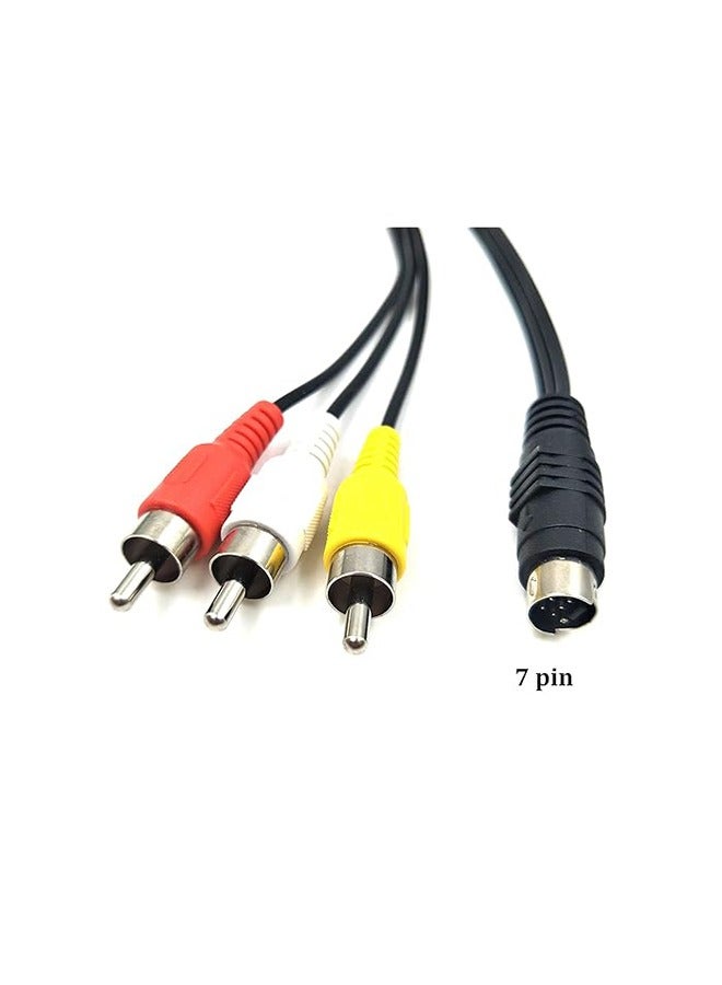 Taimi Pack of 8-7 pin 5 ft S-Video to 3 RCA tv Male Cable 3m - Image 3
