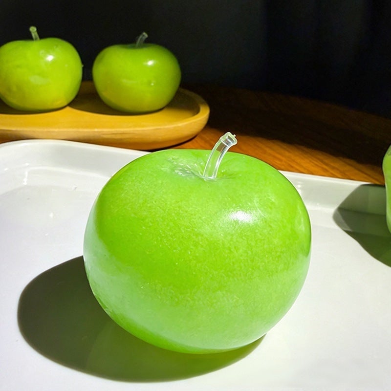 Green Apple Slime Putty Toy, Shapeable with Coconut Oil, Stress Relief - Image 3