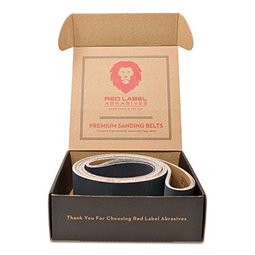 Red Label Abrasives 2 X 72 Inch Silicon Carbide Extra Fine Grit Sanding Belts 600, 800, 1000 Grits, 6 Pack Assortment - Image 2