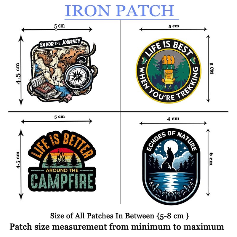 LAZYCHUNKS ® New Unique Mountain,Marvel,Space,Mars,God,Camping,Outdoor Living Patches|New Clothing Accessories for Enhance The Beauty of T-Shirt,Jacket,Bags,Caps,etc. - Image 4