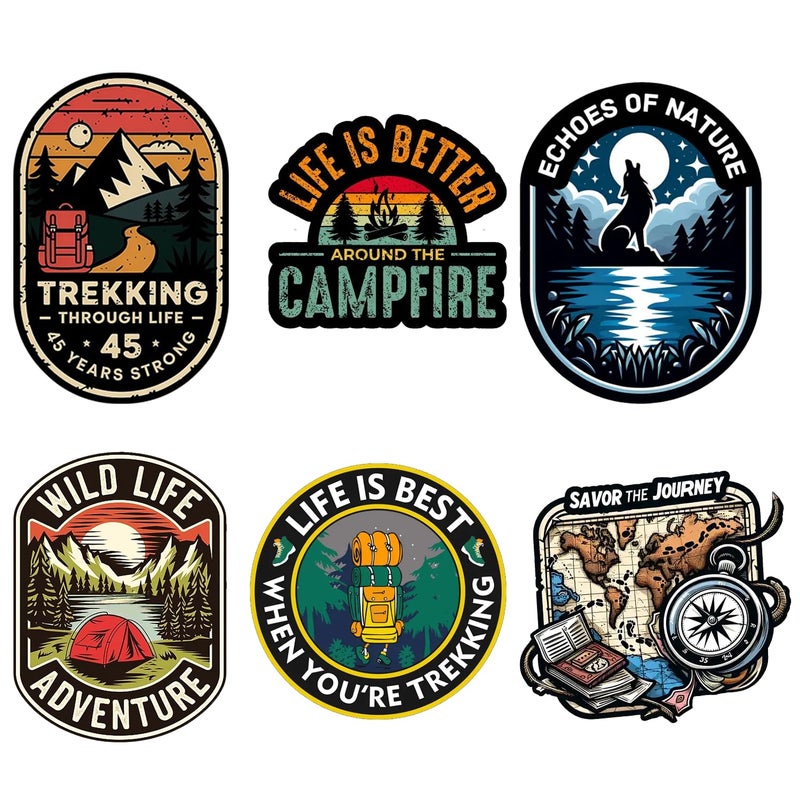 LAZYCHUNKS ® New Unique Mountain,Marvel,Space,Mars,God,Camping,Outdoor Living Patches|New Clothing Accessories for Enhance The Beauty of T-Shirt,Jacket,Bags,Caps,etc. - Image 1