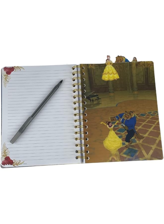 إيروريكس دفتر يوميات الجميلة والوحش، مجلد حلزوني، 144 صفحة مسطرة، 8 × 7 بوصات - Image 3