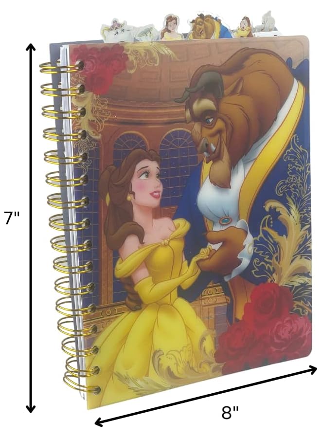 إيروريكس دفتر يوميات الجميلة والوحش، مجلد حلزوني، 144 صفحة مسطرة، 8 × 7 بوصات - Image 5