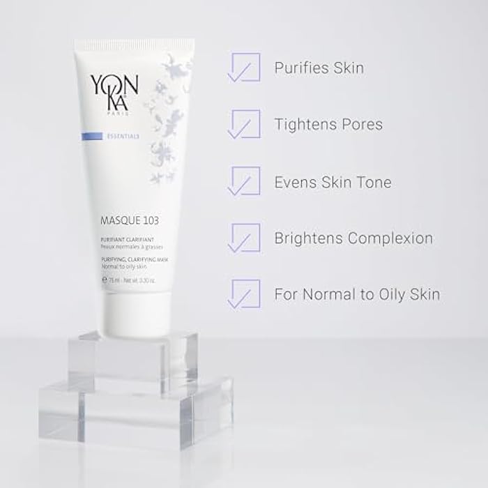 Yonka Masque 103 | Clay Face Mask | Clarify Skin and Tighten Pores with Botanical Extracts and Triple Clay Blend | Oily and Acne Prone Skin | Paraben-Free | 3.30 oz - Image 2
