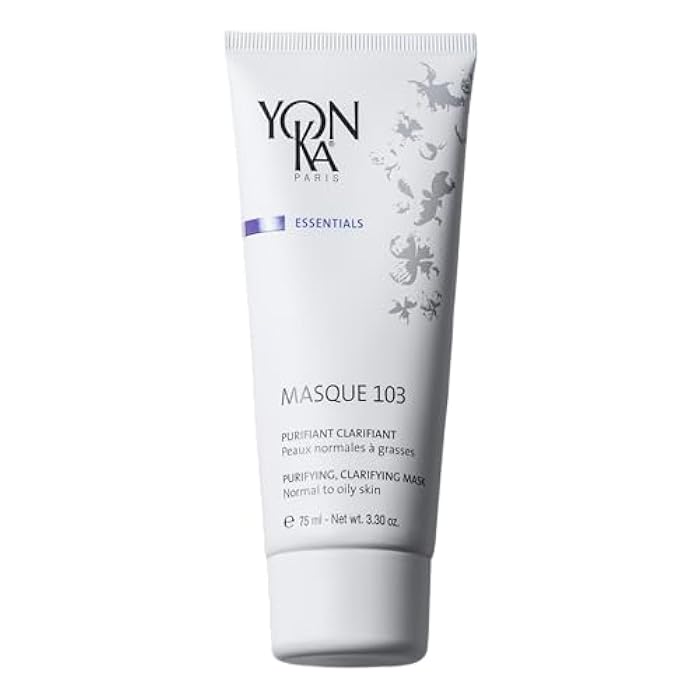 Yonka Masque 103 | Clay Face Mask | Clarify Skin and Tighten Pores with Botanical Extracts and Triple Clay Blend | Oily and Acne Prone Skin | Paraben-Free | 3.30 oz - Image 1