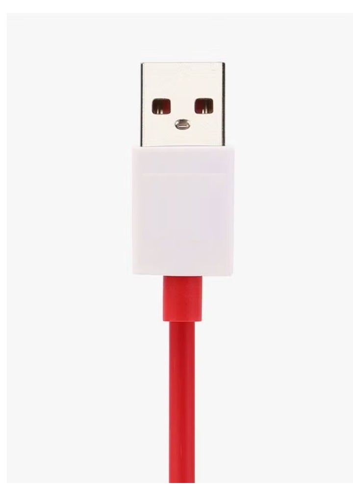 Type-C Data Sync Charging Cable – Red/White – High-Speed Data Transfer & Fast Charging for Smartphones, Tablets, Laptops, and More – Durable 1m Length, Universal Compatibility