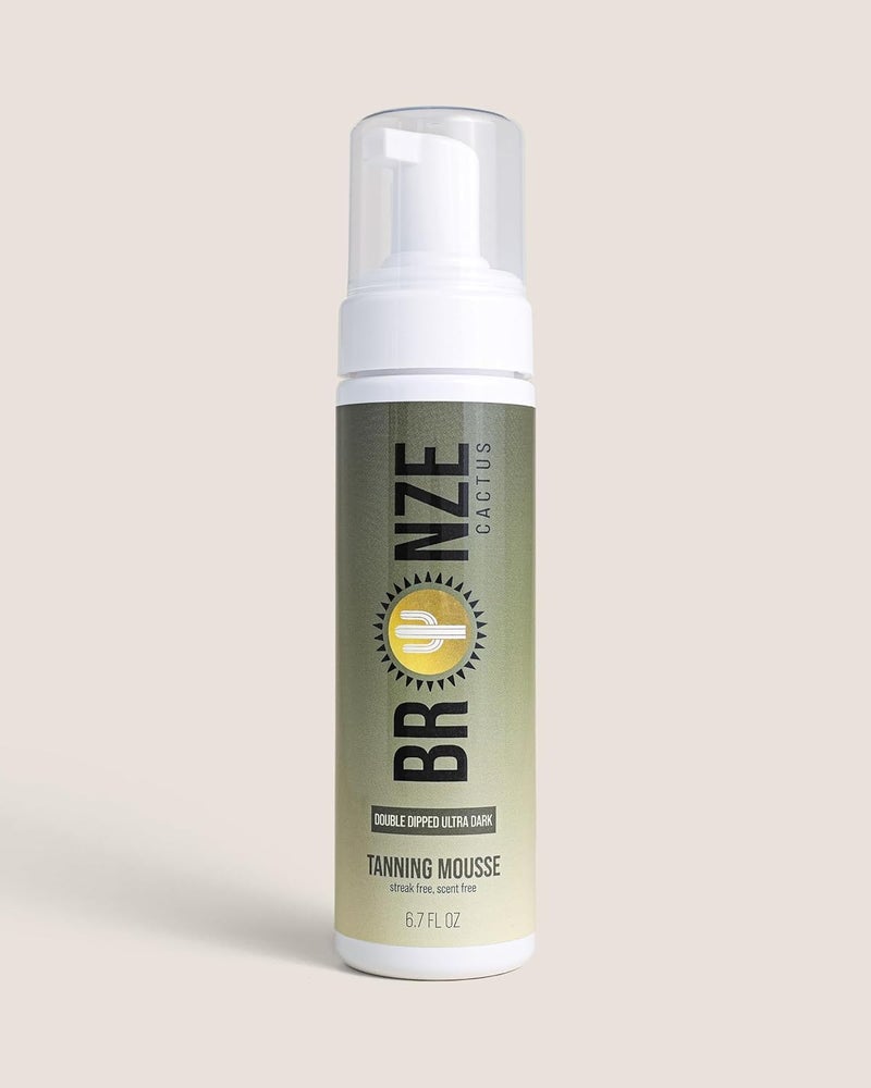 Bronze Cactus Chocolate Glaze Tanning Mousse Easy Application Instant Gratification Dries Immediately Without Leaving You Sticky NonScented Streak Free Dark