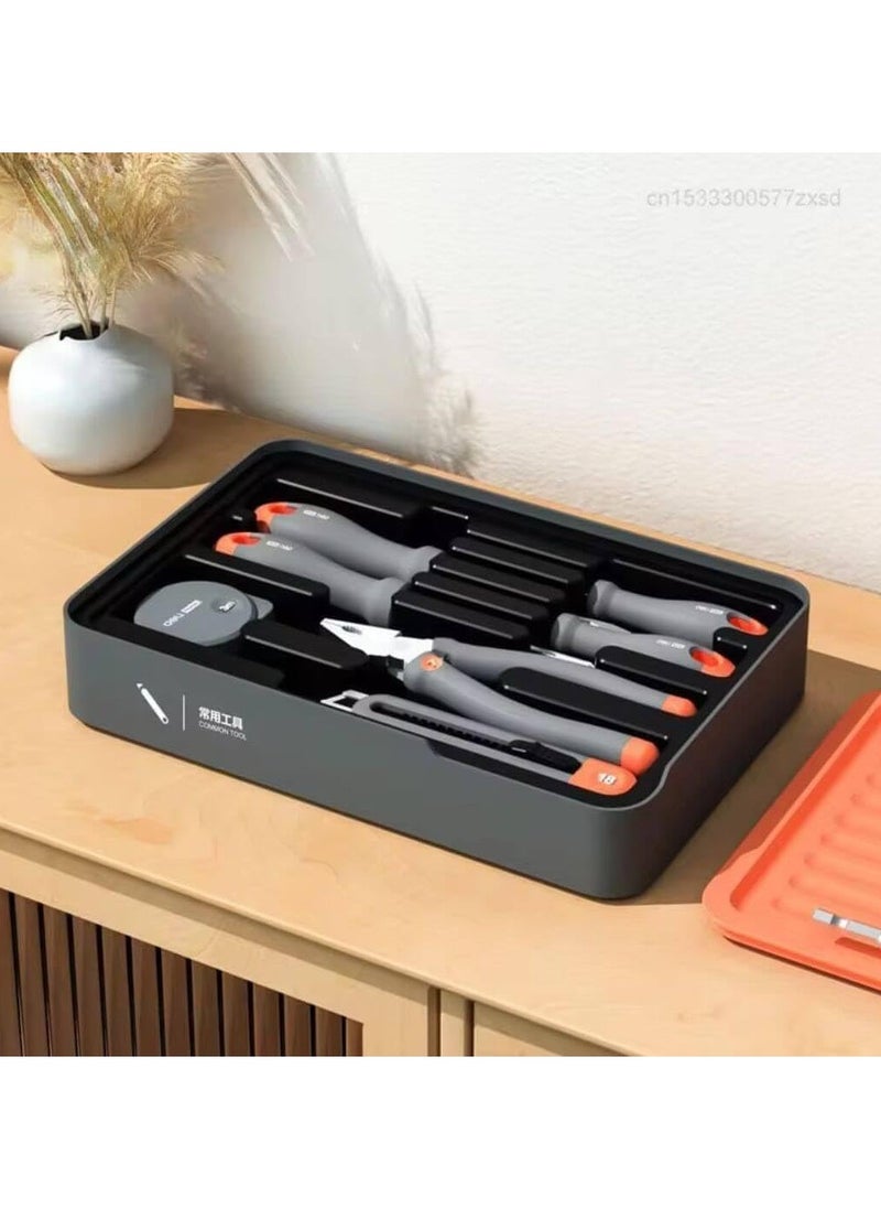 Deli Deli H1001-ADEF Tools Home Layered Toolbox Hardware Tool Set  - Image 4