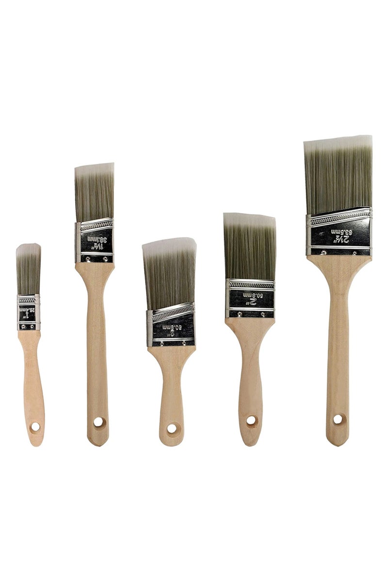 erorex 5PCs Double Thick Chip Paint Brush Set,Wood Stain Brushes for Painting Walls and Fence Staining, Woo