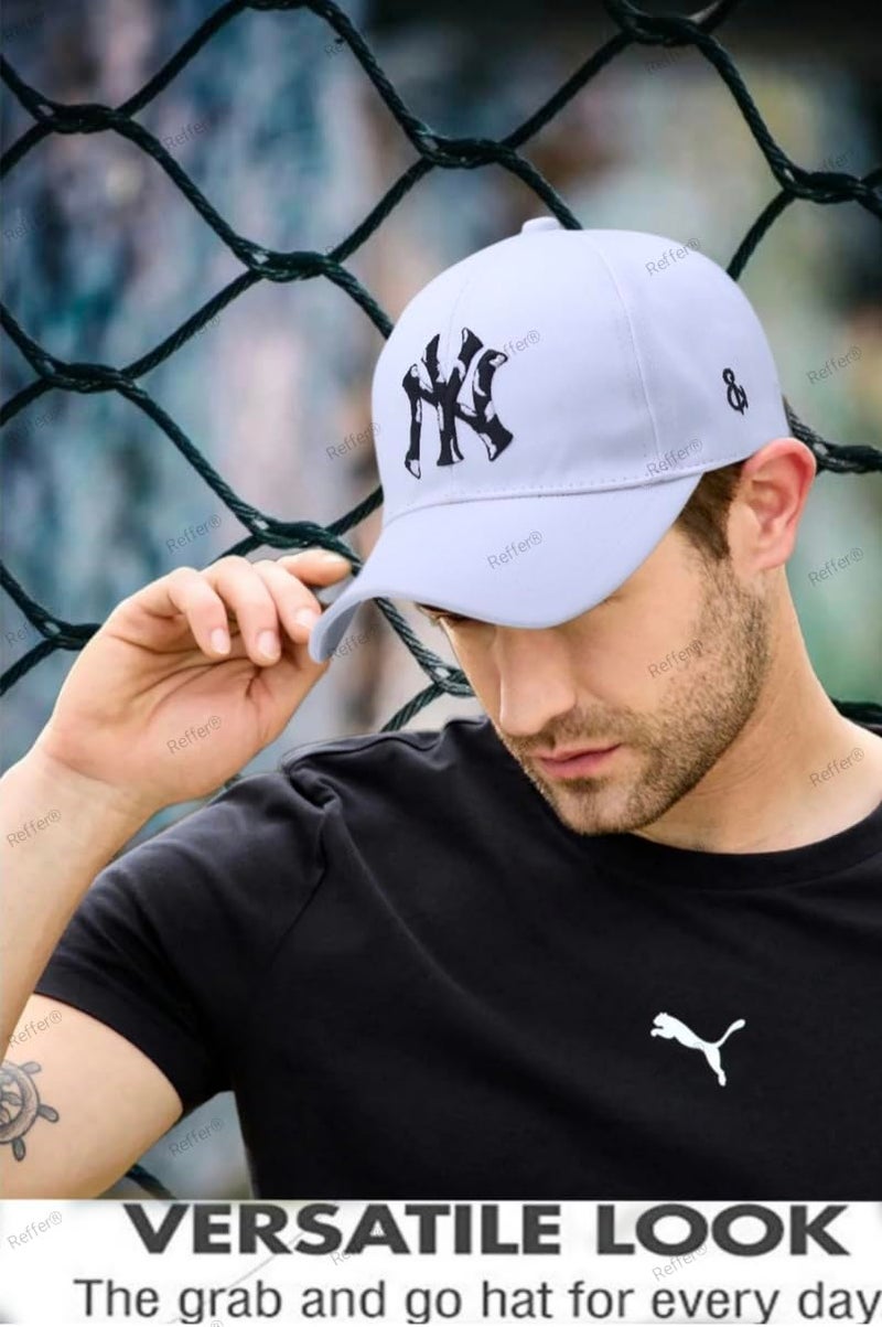 REFFER Unisex Baseball Caps, Comfortable, Stylish Design, Caps Branded with Adjustable Buckle, Summer caps for Men, Cricket Caps for Men, Gym Caps for Men, Sports Caps for Men Women - Image 2