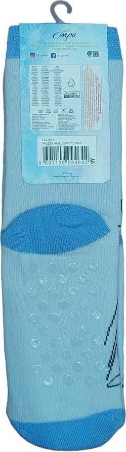Çimpa Frozen Elsa Non-Slip Sole Winter Towel Kids Socks - Image 3