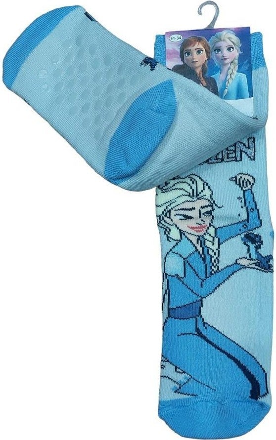 Çimpa Frozen Elsa Non-Slip Sole Winter Towel Kids Socks - Image 1