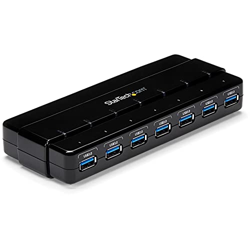 Startech.com StarTechcom 7 Port USB 30 Hub Up To 5 Gbps 7 x USB Universal Multi Port USB Extender for Your Desktop USB Powered ST7300USB3B - Image 1