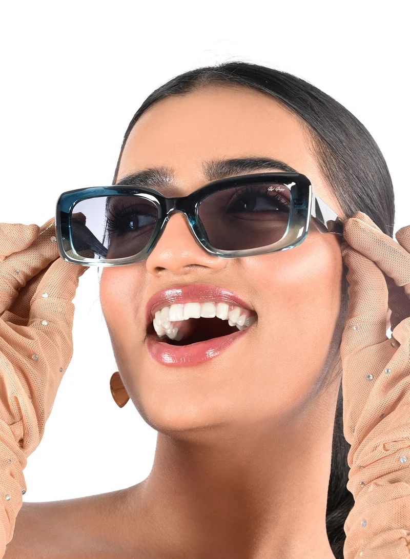 Woggles  Red Pappy Eldrion Blue Oversized Sunglasses  | Best Price UAE