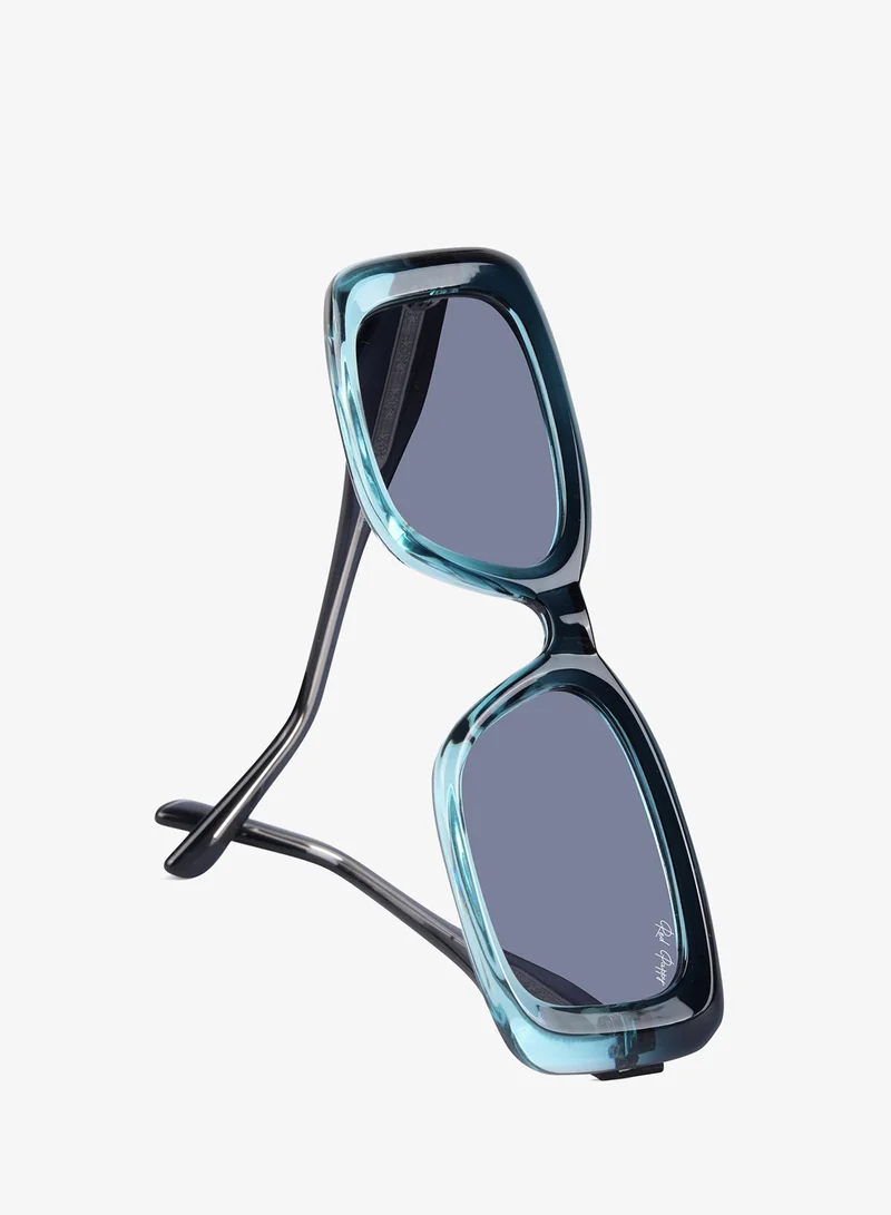 Woggles  Red Pappy Eldrion Blue Oversized Sunglasses  | Best Price UAE