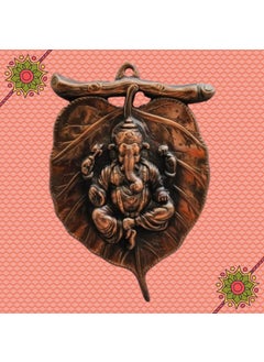 Webelkart Webelkart Premium Combo of Rakhi Gift for Brother and Bhabhi and Kids with Lord Ganesha On Creative Leaf Hanging, Rakshabandhan Gifts for Bhai Sister  - Image 3
