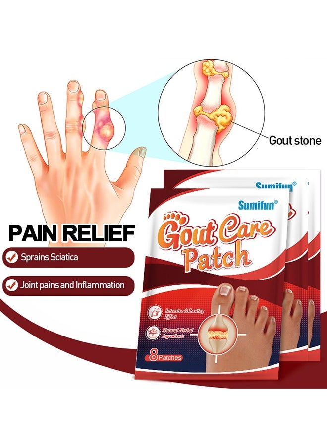 Sumifun - Gout Treatment Patch, 40Pcs Arthritis Thumb Patches for Pain Relief, Swelling Reduction, and Inflammation Diminishment - Image 1