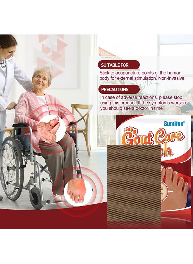 Sumifun - Gout Treatment Patch, 40Pcs Arthritis Thumb Patches for Pain Relief, Swelling Reduction, and Inflammation Diminishment - Image 1