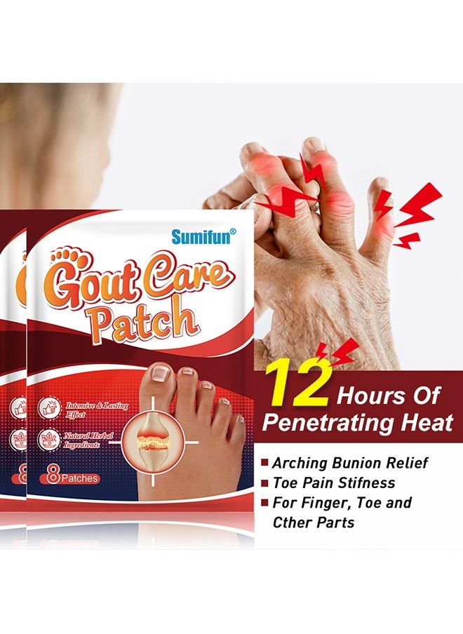 Sumifun - Gout Treatment Patch, 40Pcs Arthritis Thumb Patches for Pain Relief, Swelling Reduction, and Inflammation Diminishment - Image 1
