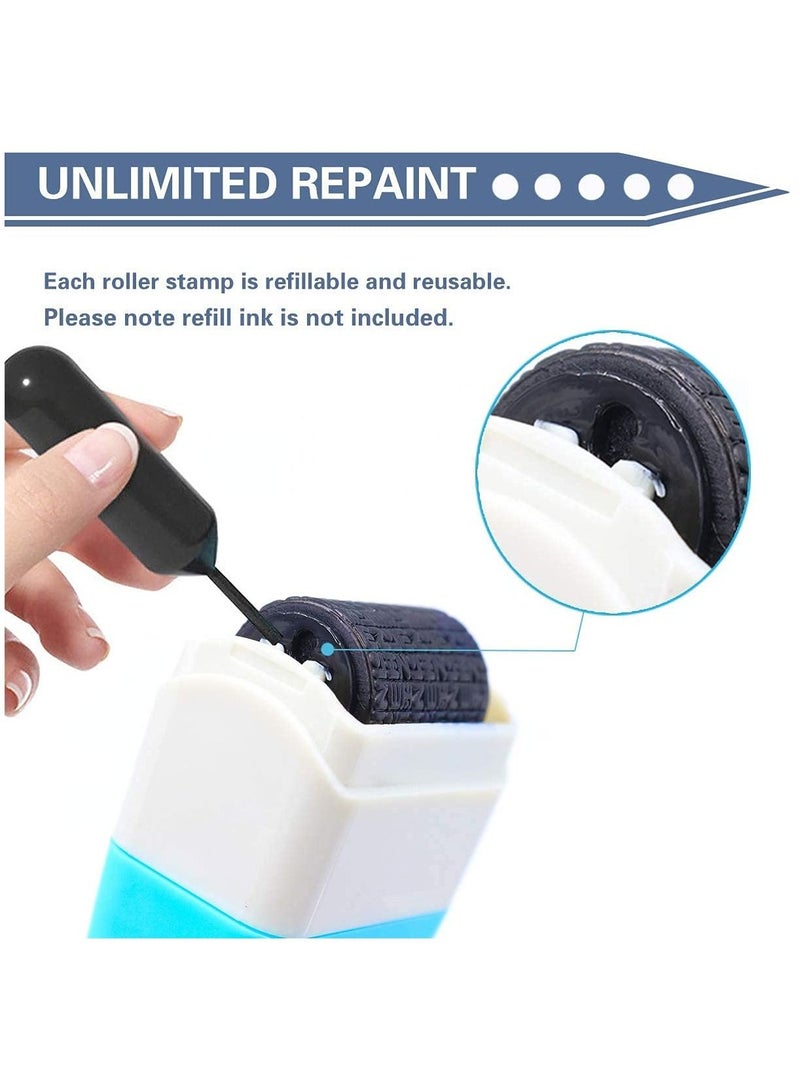 SYOSI 2Pcs Identity Protection Roller Stamps Theft Protection Stamp for ID Blockout Privacy Confidential and Address Blocker - Image 4