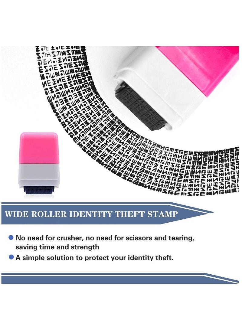 SYOSI 2Pcs Identity Protection Roller Stamps Theft Protection Stamp for ID Blockout Privacy Confidential and Address Blocker - Image 2
