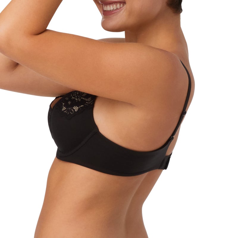 Maidenform womens Comfort Devotion Your Lift Underwire Dm1195 Bra, Black W/ Evening Blush, 34B US - Image 2