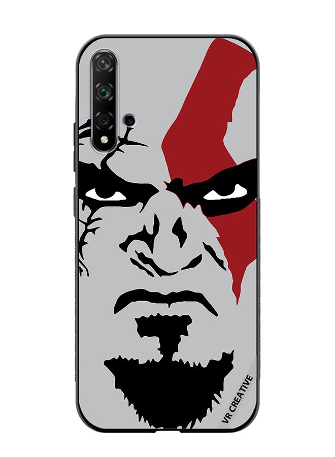 VR CREATIVE Protective Case Cover For Huawei Nova 5T Face God Of War Design Multicolour - Image 1