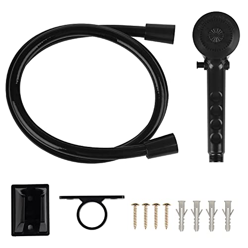 OYMOV RV Shower Head with Hose - Non-Metallic Outdoor RV Shower Kits Replacement with Pause Function for RVs, Fifth Wheels, Motor Homes, Travel Trailers, Campers, Boats, Black - Image 1
