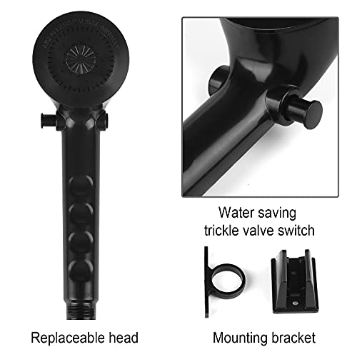 OYMOV RV Shower Head with Hose - Non-Metallic Outdoor RV Shower Kits Replacement with Pause Function for RVs, Fifth Wheels, Motor Homes, Travel Trailers, Campers, Boats, Black - Image 4