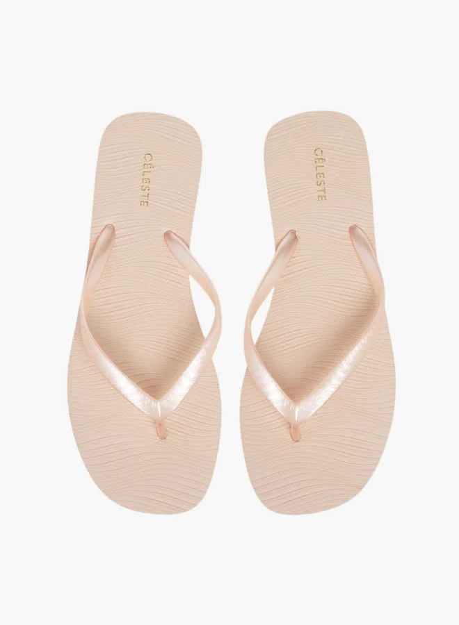 Celeste Women's Textured Thong Slippers
