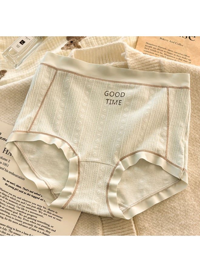 Autumn And Winter Solid Color Seamless Plus Size Women's Underwear Antibacterial Breathable Cotton Stall Baby Cotton Mid-waist Girl's Briefs