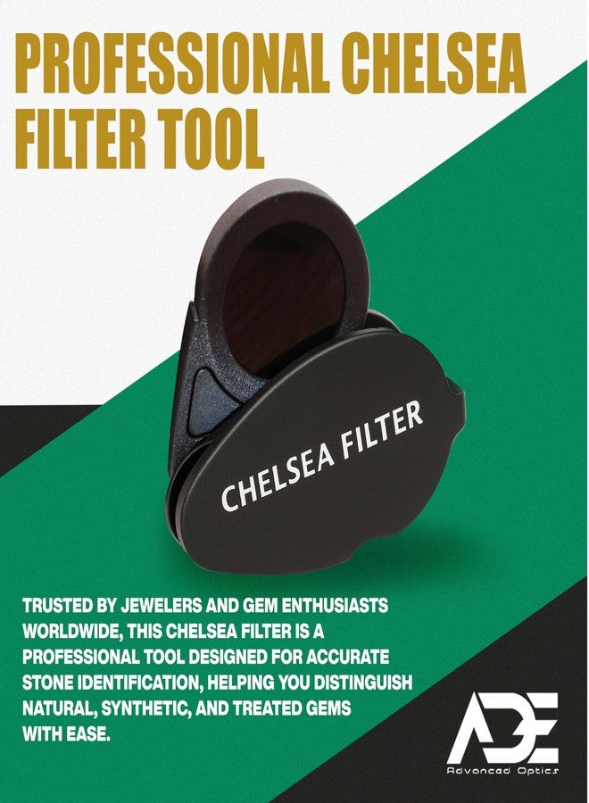 Ade Advanced Optics Chelsea Filter - Professional Gemstone Tester for Gem Identification, Jewelry & Diamond Testing - Jewelers Loupe Tool for Sapphire, Aquamarine & Stones - Image 3