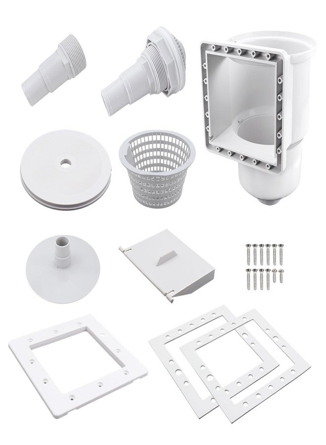 Kefly Above Ground Pools Skimmer with Accessories, Thru-Wall Skim Compatible with All Standard Pool Wall Cutouts - Image 1
