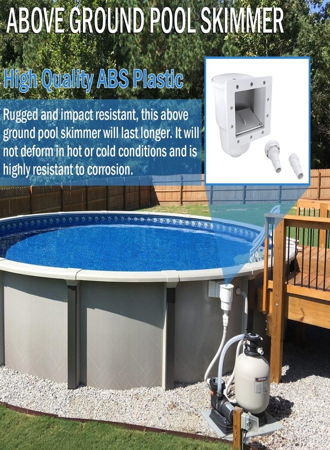 Kefly Above Ground Pools Skimmer with Accessories, Thru-Wall Skim Compatible with All Standard Pool Wall Cutouts - Image 2