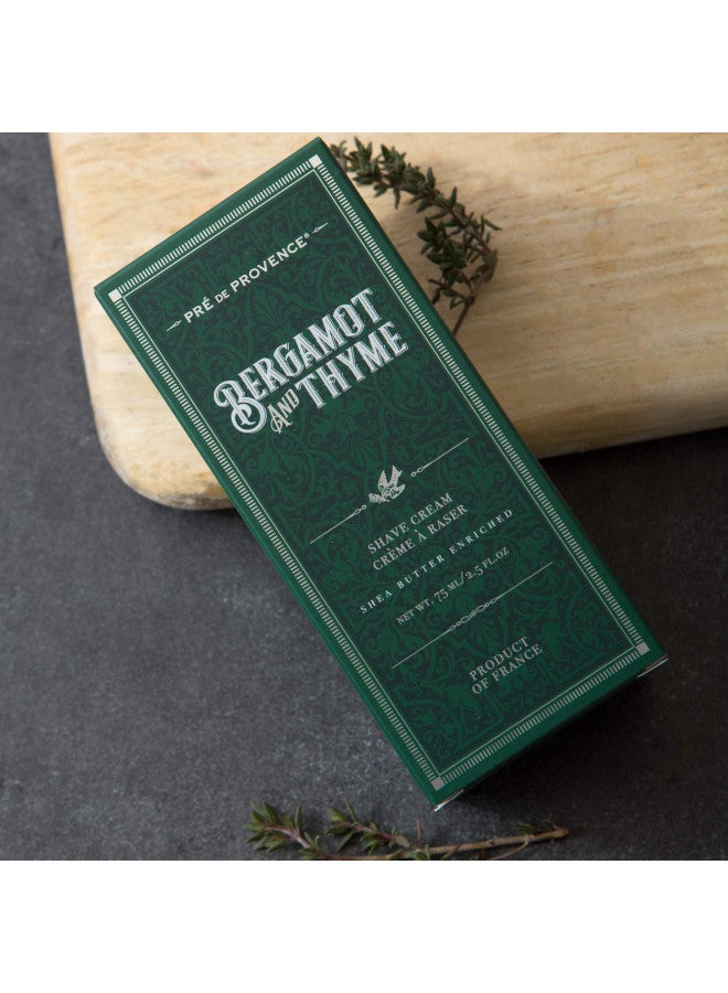 Pre de Provence Bergamot & Thyme Men's Fragrance Collection, Shave Cream, 75 ML - Image 4